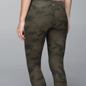 Lululemon Wunder Under Luxtreme legging Army camo